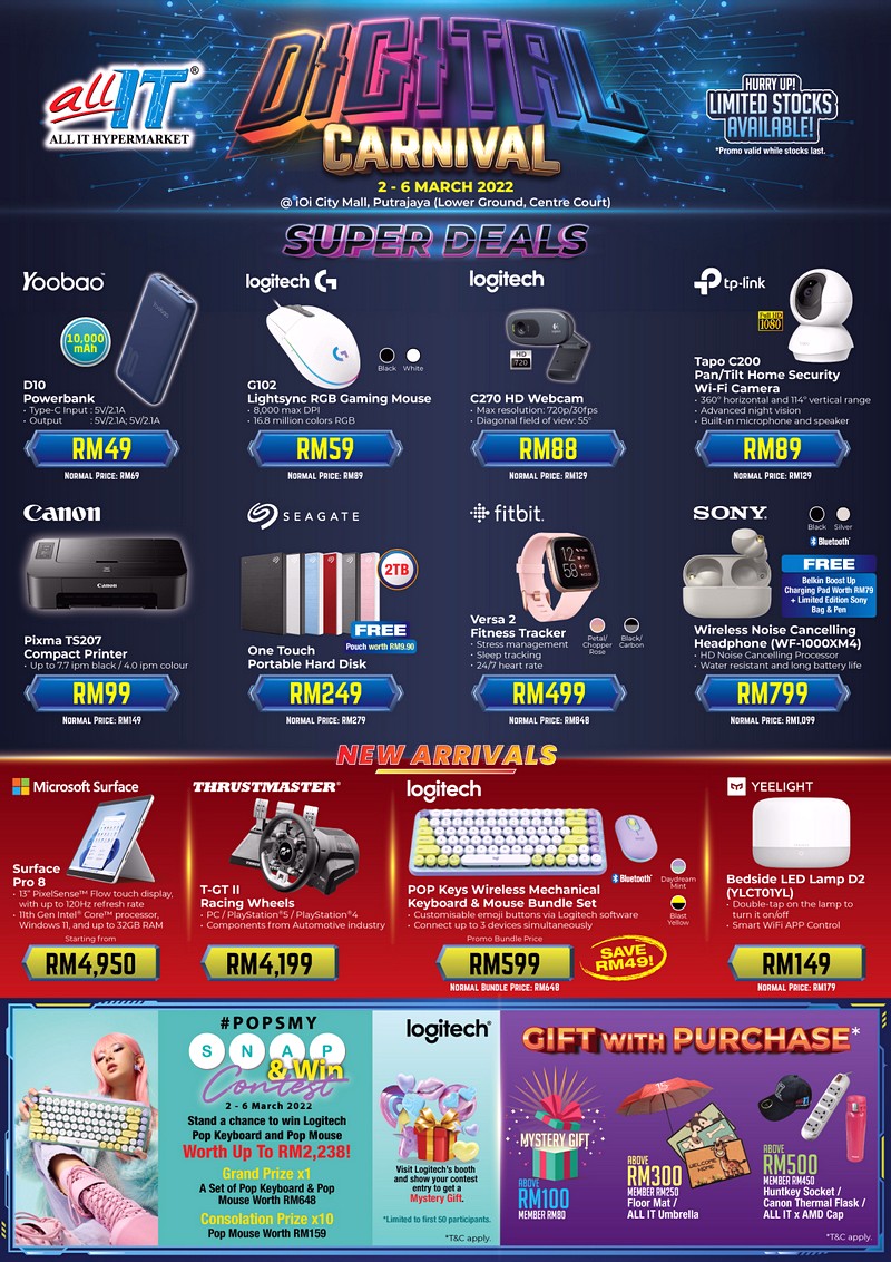 DC_Flyer-2022-front-8 - Audio System & Visual System Computer Accessories Electronics & Computers IT Gadgets Accessories Kuala Lumpur Laptop Mobile Phone Putrajaya Selangor Tablets Warehouse Sale & Clearance in Malaysia 