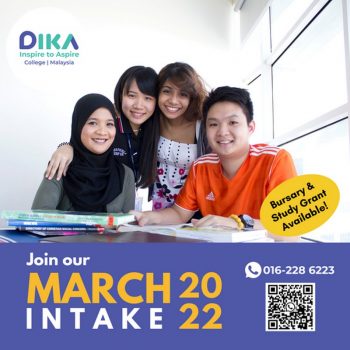 DIKA-College-March-2022-Intake-350x350 - Johor Kedah Kelantan Kuala Lumpur Melaka Negeri Sembilan Others Pahang Penang Perak Perlis Promotions & Freebies Putrajaya Sabah Sarawak Selangor Terengganu 
