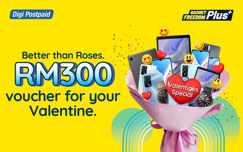 Now till 15 Feb 2022 Digi Valentines Day Deals