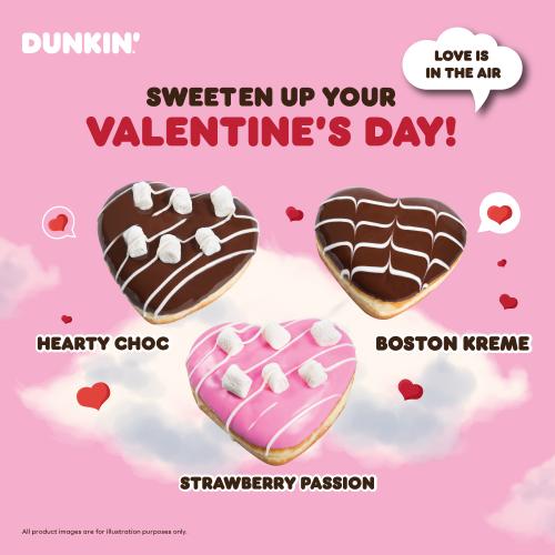 8 Feb 2022 Onward Dunkin' Donuts Valentine's Day Donuts Deal