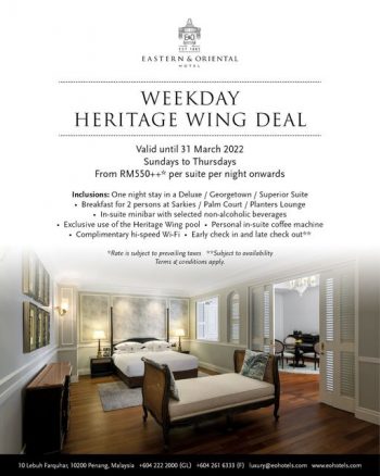 Eastern-Oriental-Hotel-Weekday-Heritage-Wing-Deal-350x438 - Hotels Penang Promotions & Freebies Sports,Leisure & Travel 