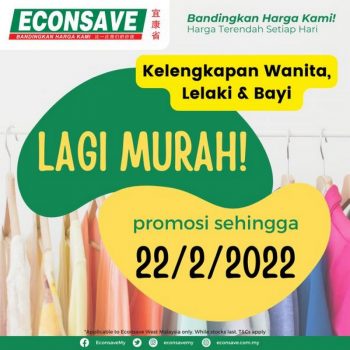 Econsave-Apparel-Lagi-Murah-Promotion-350x350 - Johor Kedah Kelantan Kuala Lumpur Melaka Negeri Sembilan Pahang Penang Perak Perlis Promotions & Freebies Putrajaya Selangor Supermarket & Hypermarket Terengganu 