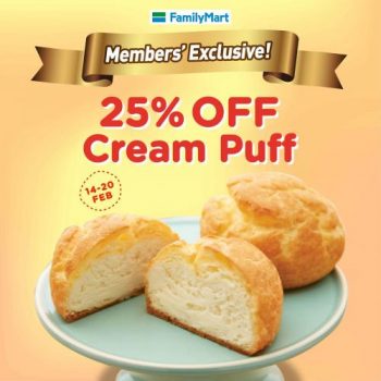 FamilyMart-Member-25-OFF-Cream-Puff-Promotion-350x350 - Johor Kedah Kelantan Kuala Lumpur Melaka Negeri Sembilan Pahang Penang Perak Perlis Promotions & Freebies Putrajaya Sabah Sarawak Selangor Supermarket & Hypermarket Terengganu 