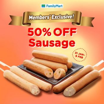 FamilyMart-Member-50-OFF-Sausage-Promotion-350x350 31 Jan-6 Feb 2022: FamilyMart Member 50% OFF Sausage Promotion