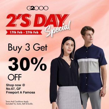G2000-Special-Sale-at-Freeport-AFamosa-350x350 - Apparels Fashion Accessories Fashion Lifestyle & Department Store Malaysia Sales Melaka 