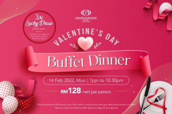 Grand-Paragon-Hotel-Valentine-Romantic-Buffet-Dinner-350x233 - Beverages Buffet Food , Restaurant & Pub Johor Promotions & Freebies 
