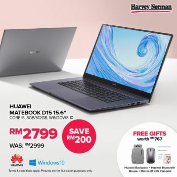 Harvey-Norman-Huawei-MateBook-D15-Deal-350x350 - Computer Accessories Electronics & Computers IT Gadgets Accessories Johor Kedah Kelantan Kuala Lumpur Laptop Melaka Negeri Sembilan Pahang Penang Perak Perlis Promotions & Freebies Putrajaya Sabah Sarawak Selangor Terengganu 