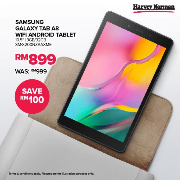 3 Feb 2022 Onward Harvey Norman Samsung Galaxy Tab A8 Promo