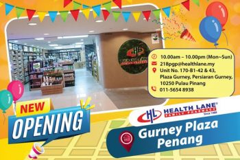Health-Lane-Family-Pharmacy-Opening-Deal-at-Gurney-Plaza-350x233 - Beauty & Health Health Supplements Penang Personal Care Promotions & Freebies 
