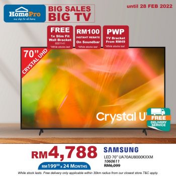 HomePro-Big-Sales-Big-TV-7-350x350 - Electronics & Computers Home Appliances Johor Kedah Kelantan Kuala Lumpur Malaysia Sales Melaka Negeri Sembilan Online Store Pahang Penang Perak Perlis Putrajaya Sabah Sarawak Selangor Terengganu 