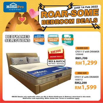 HomePro-Roar-Some-Bedroom-Deals-4-350x350 - Beddings Furniture Home & Garden & Tools Home Decor Johor Kedah Kelantan Kuala Lumpur Melaka Negeri Sembilan Online Store Pahang Penang Perak Perlis Promotions & Freebies Putrajaya Sabah Sarawak Selangor Terengganu 