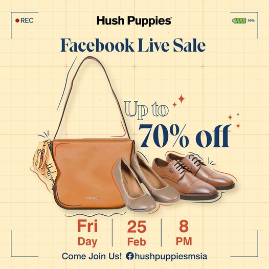 Lærd spor vinter 25 Feb 2022: Hush Puppies Facebook Live Sale - EverydayOnSales.com