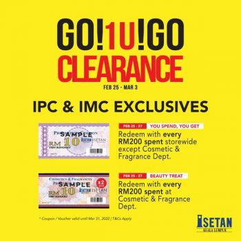 Isetan-Clearance-Sale-at-1-UTAMA-1-350x350 - Selangor Supermarket & Hypermarket Warehouse Sale & Clearance in Malaysia 