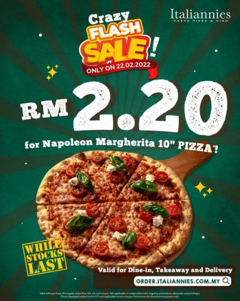 Italiannies-Crazy-Flash-Sale-350x438 - Beverages Food , Restaurant & Pub Johor Kedah Kelantan Kuala Lumpur Malaysia Sales Melaka Negeri Sembilan Online Store Pahang Penang Perak Perlis Pizza Putrajaya Sabah Sarawak Selangor Terengganu 