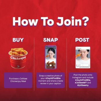 Jollibee-Joy-at-First-Bite-Contest-1-350x350 - Beverages Events & Fairs Fast Food Food , Restaurant & Pub Johor Kedah Kelantan Kuala Lumpur Melaka Negeri Sembilan Online Store Pahang Penang Perak Perlis Putrajaya Sabah Sarawak Selangor Terengganu 