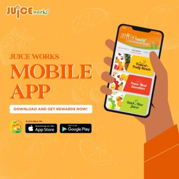 Juice-Works-Mobile-App-Promo-350x350 - Beverages Food , Restaurant & Pub Johor Kedah Kelantan Kuala Lumpur Melaka Negeri Sembilan Online Store Pahang Penang Perak Perlis Promotions & Freebies Putrajaya Sabah Sarawak Selangor Terengganu 