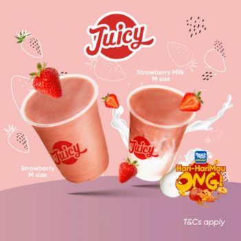 Juicy-Fresh-Juice-Bar-February-Promotion-350x350 - Beverages Food , Restaurant & Pub Johor Kedah Kelantan Kuala Lumpur Melaka Negeri Sembilan Pahang Penang Perak Perlis Promotions & Freebies Putrajaya Sabah Sarawak Selangor Terengganu 