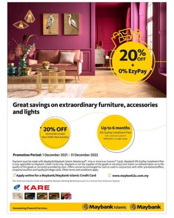 KARE-20-off-Promo-with-Maybank-350x438 - Furniture Home & Garden & Tools Home Decor Kuala Lumpur Promotions & Freebies Selangor 