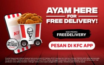 KFC-Delivery-Free-Delivery-Promotion-350x219 - Beverages Food , Restaurant & Pub Johor Kedah Kelantan Kuala Lumpur Melaka Negeri Sembilan Online Store Pahang Penang Perak Perlis Promotions & Freebies Putrajaya Sabah Sarawak Selangor Terengganu 