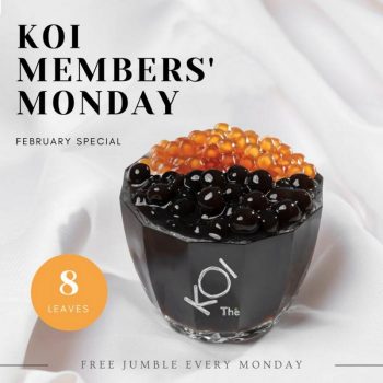 KOI-Member-February-Monday-Promotion-350x350 - Beverages Food , Restaurant & Pub Johor Kedah Kelantan Kuala Lumpur Melaka Negeri Sembilan Online Store Pahang Penang Perak Perlis Promotions & Freebies Putrajaya Sabah Sarawak Selangor Terengganu 