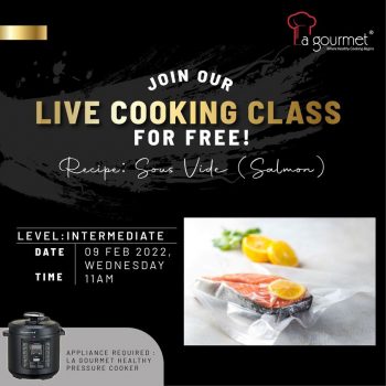 La-Gourmet-Live-Cooking-Class-for-Free-350x350 - Electronics & Computers Events & Fairs Home Appliances Johor Kedah Kelantan Kitchen Appliances Kuala Lumpur Melaka Negeri Sembilan Online Store Pahang Penang Perak Perlis Putrajaya Sabah Sarawak Selangor Terengganu 