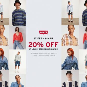 Levis-20-off-Promo-350x350 - Apparels Fashion Accessories Fashion Lifestyle & Department Store Johor Kedah Kelantan Kuala Lumpur Melaka Negeri Sembilan Pahang Penang Perak Perlis Promotions & Freebies Putrajaya Sabah Sarawak Selangor Terengganu 