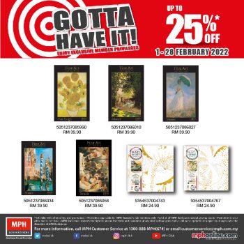 MPH-25-off-Promo-350x350 1-28 Feb 2022: MPH 25% off Promo