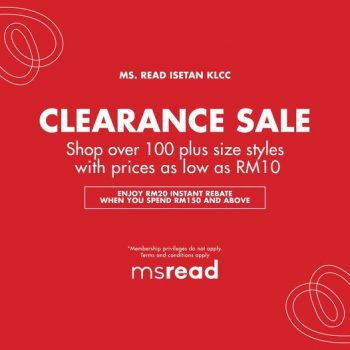 MS.-READ-Clearance-Sale-at-Isetan-KLCC-350x350 - Apparels Fashion Accessories Fashion Lifestyle & Department Store Kuala Lumpur Selangor Warehouse Sale & Clearance in Malaysia 