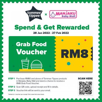 Manjaku-Tommee-Tippee-Free-GrabFood-Voucher-Promotion-350x350 - Baby & Kids & Parenting Babycare Johor Kedah Kelantan Kuala Lumpur Melaka Negeri Sembilan Pahang Penang Perak Perlis Promotions & Freebies Putrajaya Sabah Sarawak Selangor Terengganu 