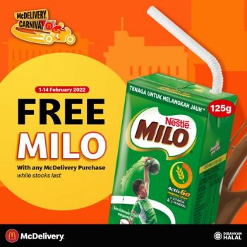 McDonalds-Free-Milo-Deal-350x350 1-14 Feb 2022: McDonald's Free Milo Deal