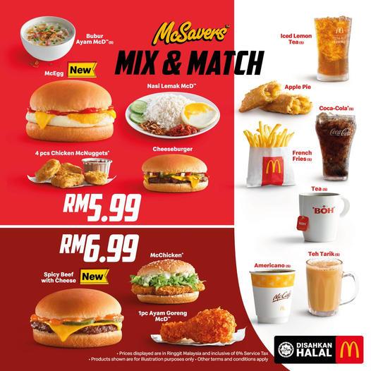 22 Feb 2022 Onward McDonald's McSavers Mix & Match Promotion
