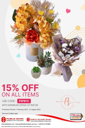 P.S-Floral-Atelier-15-off-Promo-with-Public-Bank-350x522 - Bank & Finance Johor Kedah Kelantan Kuala Lumpur Melaka Negeri Sembilan Online Store Others Pahang Penang Perak Perlis Promotions & Freebies Public Bank Putrajaya Sabah Sarawak Selangor Terengganu 