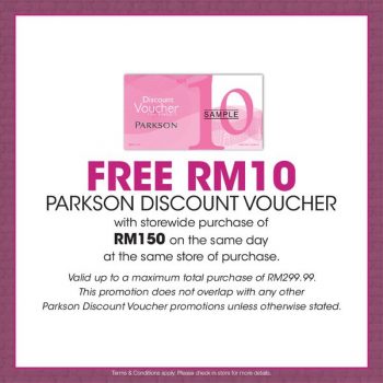 Parkson-3-Day-Voucher-Special-2-350x350 - Johor Kedah Kelantan Kuala Lumpur Melaka Negeri Sembilan Pahang Penang Perak Perlis Promotions & Freebies Putrajaya Sabah Sarawak Selangor Supermarket & Hypermarket Terengganu 