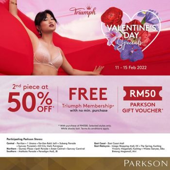 Parkson-Triumph-Valentines-Day-Promotion-350x350 - Fashion Accessories Fashion Lifestyle & Department Store Johor Kedah Kelantan Kuala Lumpur Lingerie Melaka Negeri Sembilan Pahang Penang Perak Perlis Promotions & Freebies Putrajaya Sabah Sarawak Selangor Supermarket & Hypermarket Terengganu 