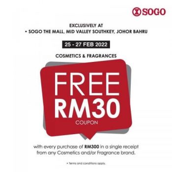 SOGO-Cosmetics-Fragrances-Free-Vouchers-Promotion-1-350x350 - Beauty & Health Cosmetics Fragrances Johor Kuala Lumpur Personal Care Promotions & Freebies Selangor 