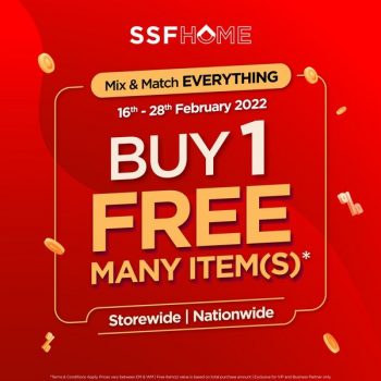 SSF-Buy-1-Free-Many-Items-Deal-350x350 - Beddings Furniture Home & Garden & Tools Home Decor Johor Kedah Kelantan Kuala Lumpur Melaka Negeri Sembilan Pahang Penang Perak Perlis Promotions & Freebies Putrajaya Sabah Sarawak Selangor Terengganu 