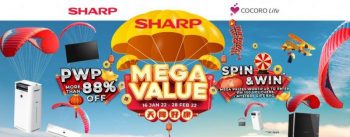 Sharp-Mega-Value-Promotion-350x137 - Electronics & Computers Home Appliances Johor Kedah Kelantan Kitchen Appliances Kuala Lumpur Melaka Negeri Sembilan Pahang Penang Perak Perlis Promotions & Freebies Putrajaya Sabah Sarawak Selangor Terengganu 