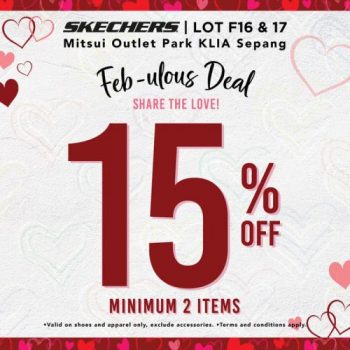 Skechers-Valentines-Day-Sale-at-Mitsui-Outlet-Park-350x350 - Fashion Accessories Fashion Lifestyle & Department Store Footwear Malaysia Sales Selangor 