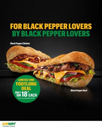 Subway-Black-Pepper-Footlong-Promotion-350x438 - Beverages Food , Restaurant & Pub Johor Kedah Kelantan Kuala Lumpur Melaka Negeri Sembilan Pahang Penang Perak Perlis Promotions & Freebies Putrajaya Sabah Sarawak Selangor Terengganu 