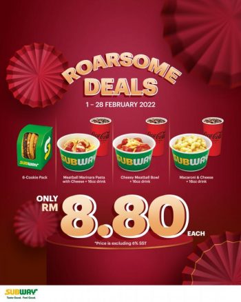 Subway-CNY-Roarsome-Deals-Promotion-350x438 - Beverages Food , Restaurant & Pub Johor Kedah Kelantan Kuala Lumpur Melaka Negeri Sembilan Pahang Penang Perak Perlis Promotions & Freebies Putrajaya Sabah Sarawak Selangor Terengganu 