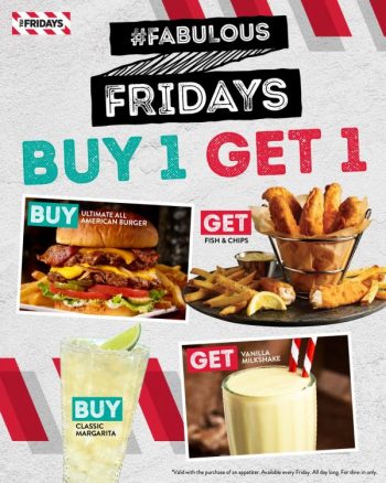 TGI-Fridays-Friday-Fabulous-Buy-1-Free-1-Promotion-350x438 - Beverages Food , Restaurant & Pub Johor Kedah Kelantan Kuala Lumpur Melaka Negeri Sembilan Pahang Penang Perak Perlis Promotions & Freebies Putrajaya Sabah Sarawak Selangor Terengganu 