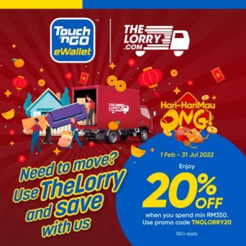 TheLorry-20-OFF-Promo-Code-Promotion-with-Touch-n-Go-350x350 - eWallet & Digital Currency Johor Kedah Kelantan Kuala Lumpur Melaka Negeri Sembilan Others Pahang Penang Perak Perlis Promotions & Freebies Putrajaya Sabah Sarawak Selangor Terengganu 