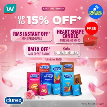 Watsons-Online-Durex-Promotion-350x350 - Beauty & Health Health Supplements Johor Kedah Kelantan Kuala Lumpur Melaka Negeri Sembilan Online Store Pahang Penang Perak Perlis Personal Care Promotions & Freebies Putrajaya Sabah Sarawak Selangor Terengganu 