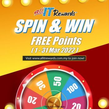 All-It-Hypermarket-Spin-Win-Contest-350x350 - Computer Accessories Electronics & Computers Events & Fairs IT Gadgets Accessories Johor Kedah Kelantan Kuala Lumpur Melaka Negeri Sembilan Pahang Penang Perak Perlis Putrajaya Sabah Sarawak Selangor Terengganu 