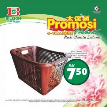 BILLION-International-Womens-Day-Promotion-at-Port-Klang-20-350x350 - Promotions & Freebies Selangor Supermarket & Hypermarket 