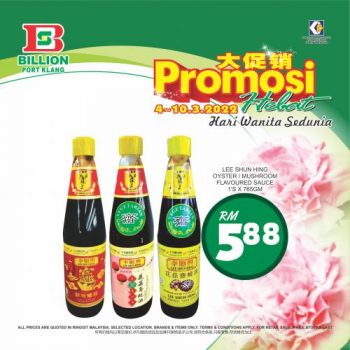 BILLION-International-Womens-Day-Promotion-at-Port-Klang-4-350x350 - Promotions & Freebies Selangor Supermarket & Hypermarket 