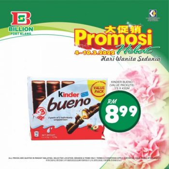 BILLION-International-Womens-Day-Promotion-at-Port-Klang-6-350x350 - Promotions & Freebies Selangor Supermarket & Hypermarket 