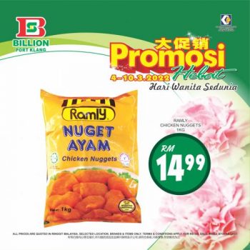 BILLION-International-Womens-Day-Promotion-at-Port-Klang-9-350x350 - Promotions & Freebies Selangor Supermarket & Hypermarket 