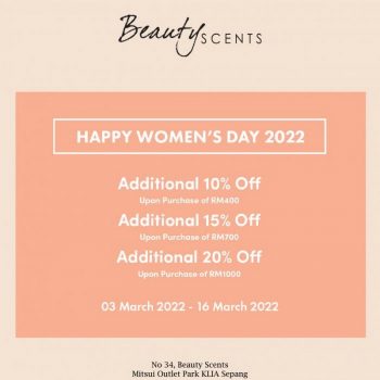 Beauty-Scents-Womens-Day-Promotion-at-Mitsui-Outlet-Park-350x350 - Beauty & Health Fragrances Personal Care Promotions & Freebies Selangor 