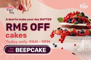 Beep-Cake-Day-RM5-OFF-Promotion-350x233 - Beverages Cake Food , Restaurant & Pub Johor Kedah Kelantan Kuala Lumpur Melaka Negeri Sembilan Online Store Pahang Penang Perak Perlis Promotions & Freebies Putrajaya Sabah Sarawak Selangor Terengganu 